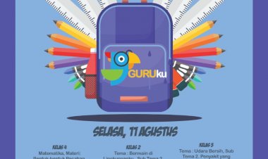 Jadwal Mapel Program GURUku, Selasa 11 Agustus 2020